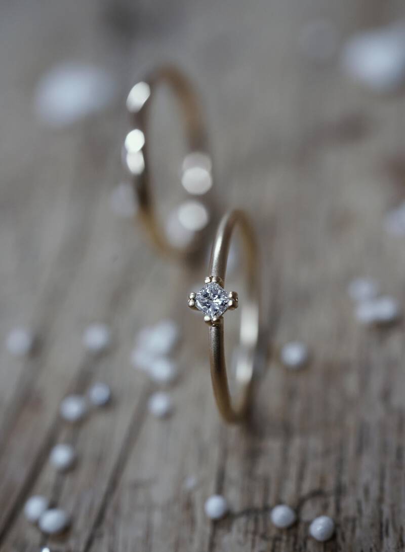 FINGERGLÜCK Ring mit Princess-Diamant