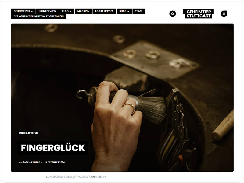 FINGERGLÜCK - Featured by Geheimtipp Stuttgart