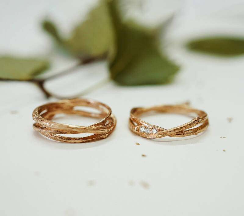 FINGERGLÜCK Ringe aus Birkenzweigen FINGERGLÜCK Ringe aus Birkenzweigen